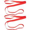 Outanaya Nastro per Cerchione Bicicletta 2 Pezzi Fodera Interna in Pvc Rosso Leggera e Antigraffio Accessorio per Protezione Pneumatici Mountain Bike 26 Pollici