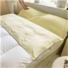 DHJKFU Sacco Lenzuolo Sacco a Pelo da Viaggio in Cotone Sacco Lenzuolo Singolo Matrimoniale Pronto Letto Lenzuola da Campeggio Camper Trekking Hotel(Yellow,120x210cm-47x82)