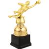 SHINEOFI Premio Premio Motivazionale Resistente All'ossidazione Oro in Plastica Portiere Calcio e Design Elegante e Raffinato per Tornei Feste di Squadra