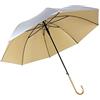 Generic CMBSSTFC Ombrelli per Ombrello da Pioggia Ombrello da Golf Antivento Ombrello con Bastone Rivestito in Argento Elegante Maniglia con Gancio Aperto Automatico Ombrello con Canna a J Ombrello Antivento