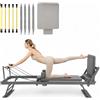 Generic Riformatore Pilates Pieghevole Durevole Macchina per Allenamento Pilates per Palestra Casa Letto Pilates con Doppia Resistenza Molla e Corda per Utenti Avanzati Principianti