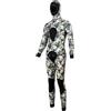 Vroomoto Muta da Uomo Muta da Uomo Sub 3 Mm con Cappuccio Pesca Subacquea Apnea Surf Set con Cappuccio Staccabile Protezione per Il Torace per L'Autunno Inverno (XL)