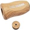 HOgardenME Manopola per mulinello da baitcasting, per Daiwa SLP e TATULA con venature del legno e blocco della coda (1 pezzo)