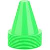 MAGT Sport Coni di Addestramento, 10 Pezzi Coni da Calcio in PE 3.35 Pollici Cono di Traffico per Bambini Calcio Allenamento (Verde)
