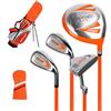 Yunhgft Set mazze da golf per bambini, ragazzi e ragazze - Attrezzatura completa con sacca e copritesta