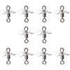 YANPINGJIA 10 esche spinning, esche per pesca in acqua topwater, in acciaio inox, accessori per pesca