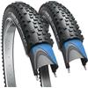 Fincci Trakon Coppia Copertoni MTB 29 29x2.10 Pieghevoli - 2 Gomme MTB 29 Nylon Antiforatura 2.5mm 27 TPI - per Elettrica, XC, Enduro, Ibrida 54-622