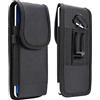 QBYVQQN Porta Cellulare Fondina da Cintura Nero, Marsupio Cellulare con Clip Cintura, Impermeabile Sacchetto della Clip Verticale Custodia Borsa da Uomo Cintura Borsello per Outdoor Campeggio Viaggio