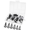 NIERBO Anelli Canna da Pesca 30pcs Anello di Guida per Canna da Pesca Ceramica Acciaio Inossidabile Kit di Riparazione per Anelli da Punta 2.2/2.4/2.8/3.0/3.5/4.0