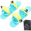 Buachois Mini Ski Skates Nylon Corto Portatile Regolabile Skiboard con Borsa (Dimensioni ridotte)