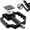 XMoving Pedali Bici con Supporto AirTag Nascosto, Localizzatore GPS Antifurto Impermeabile IP67, Alluminio CNC 9/16 Pollici, Antiscivolo Leggeri per MTB, Bici da Strada, E‑Bike