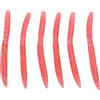 Generic Esche da Pesca a Verme Noodle 6 Pezzi Set Esche in PVC Morbido Resistenti Ai Morsi per gli Appassionati di Pesca D'acqua Dolce, Dimensioni 14 Cm (PINK)