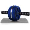 Lrocotanc Ruota Addominali - AB Roller - Roller per Addominali con Tappetino per Ginocchi - Fitness Trainer Home ABS Workout (Nero-Blu)