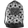 ATBUSS 1 borsa a rete extra grande per pallone, tracolla regolabile, borsa da pallone, borsa per attrezzatura da calcio, borsa da basket per rugby, pallavolo, attrezzatura sportiva 40x30'', Nero