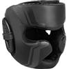 Generic Copricapo da boxe, taglia L (57-65 cm), protezione per allenamento e competizioni, regolabile, in pelle PU, colore nero
