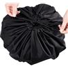 Genérico Cambio subacqueo, in neoprene, per riporre il costume da bagno umido, con cordoncino, nero, dimensioni 50 cm, 90 cm, 130 cm, accessorio per nuoto, spiaggia, piscina, portatile, resistente