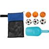 Omabeta Set da Gioco di Lancio in Spiaggia All'aperto per il Divertimento di Tutta la Famiglia - Include 3 Giocattoli da Calcio, 3 Giocattoli da Basket, Pala e Borsa a Rete - Ideale per Raduni in