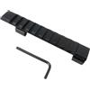 ProWildGear 1 prolunga a coda di rondine a lunghezza intera da 125 mm, 10 slot da 11 mm a 20 mm, adattatore per guida Picatinny