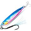 Comcapy Esche in Metallo Jig Spoon Cast 3D Eye Fish Hook Esca Artificiale Minnow Pencil Lure Luminoso Swimbait Holographic River Ocean Fishing (Color : 11, Size : 30g)