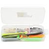 Generic Kit di Attrezzatura per Ami da Pesca Set di Accessori Durevoli da 45 Pezzi con Scatola di Immagazzinaggio per la Pesca in Acqua Dolce e Salata