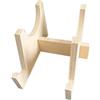Generic Supporto per bilanciamento a rotelle-supporto in legno, organizzatore robusto, costruzione in legno naturale, 8,66 x 7,87 x 5,43 pollici 360 g | Accessorio per allenatori