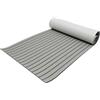 WUSRTO Rivestimento per pavimento in schiuma EVA, 240 x 90 cm, antiscivolo, grigio, teak EVA, autoadesivo, per yacht, barche a motore, tavole da surf, piscine