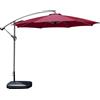 Generic XYNSNDB Ombrellone da Spiaggia a Righe 2M/2.2M/2.5M, ombrellone da Giardino con 8 Stecche per Spiaggia/Piscina/Patio (Rosso 2,5 m)