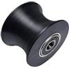 Tidgel Rullo ellittico per gambe con guida scorrevole, 61 x 8 x 52,7 mm, in plastica, ricambio per attrezzature per il fitness a casa, palestra, movimento fluido (φ61 x φ12 x 50,7 L)