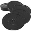 Gorilla Sports - Disco per Manubrio Olimpico, 50/51 mm, in Gomma Piena, in 5 Varianti di Peso, 5 kg
