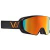 Black Crevice Unisex - Occhiali da Sci per Adulti Schladming, Arancione, Taglia M (Circonferenza Testa 55 - 58 cm)