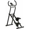 Folpus Stepper Regolabile Macchina per Arrampicata Fitness Attrezzo per Allenamento Lower Body in Acciaio con Resistenza Regolabile Adatto a Training Casalingo E Mantenimento Della Forma Fisica, Nero
