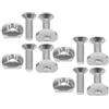 Levemolo Kit 4 Bulloni M6 in Acciaio Inox per Track Foil da Tavola, Dadi per Montaggio Hydrofoil su Tavole da Surf, Set Completo con Viti per Kitesurf Foil, Compatibile con