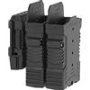 OMITAC Doppia tasca per riviste AR15, rotazione regolabile a 360 gradi, porta riviste AR15 da 5,56 mm per AR15/M16/M4, doppia tasca per riviste, custodia doppia batteria per cintura da 1,5 a 2,25