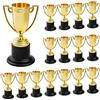 BAIFULAI 16 mini coppe per bambini: trofei di alta qualità, trofei in plastica leggera, mini trofeo, trofei, trofei per bambini, per aula, scuola, ricompense