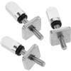 iplusmile 3 Pezzi Viti per Pinne in Acciaio Inossidabile M4 per Tavola da Surf e Paddle Board, Facili da Installare, Argento, Kit Accessori Surf Versatile