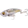 Zpengtai Esche Da Pesca 1 pz. Esca da pesca con cucchiaio rotante in metallo invernale 3 g, 7, 10, 15, 20, esche artificiali for trote e spigole(D1-2 hooks,10g-4.8cm)