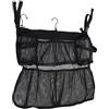 SHINEOFI Borsa e Gancio per Trampolino in Rete Nera Porta Scarpe con Tasche Multiple, Organizer Salvaspazio con Tracolla Regolabile per Attività in Piscina