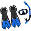 Whoasyst Vista panoramica a 180 gradi per bambini, snorkeling, maschera per il viso, maschera per il viso, per immersioni subacquee, snorkeling, apnea, anti nebbia