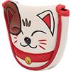 Jenivaint Copri-testa del Putter, Copri-Putter per Martello in Pelle PU Impermeabile con Chiusura Magnetica, Fodera in Peluche, testa del per Centro Gatto per Uso Pratico e in Campo