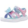 Skechers Bambine e ragazze Jumpsters Sandal Butterfly Brites scarpe da ginnastica, Aqua Sparkle Synthetic/Multi Trim, 37 EU