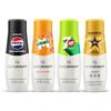 Sodastream 4 Concentrati Pepsi Max + Mirinda + 7up Free + Rockstar Zero ideali per realizzare rapidamente 9 litri di bevanda