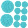 BUGUUYO Aromaterapia DIY Tamponi Rotondi 50 Pezzi in Cotone Fibra Sostituzione Comoda per Ciondolo Profumato Blu, per Diffusori e Umidificatori