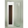 INNA-Glas Vaso da Terra in Vetro MANRESA, Trasparente, 50 cm, Ø 11,5 cm