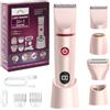 Bwaliffury Rasoio Elettrico Donna, Rasoio Donna Inguine Elettrico, Rasoio Elettrico Corpo IPX6 Impermeabile,Rasoio Intimo Donna, Indolore Rasoio Parti Intime per Bikini, Ascelle, Braccio