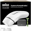 Braun Silk·expert Pro 5 Epilatore LUCE PULSATA, Epilazione A Casa, Alternativa All'Epilazione laser, Con Custodia, Rasoio Uomo Gillette, 2 Testine, Idea Regalo, Bianco/Oro, PL5145