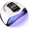 Zawaer Lampada LED UV per unghia, 280 W, 66 pezzi, asciugatura rapida, 4 timer, display LCD e sensore auto, per casa e salone manicure