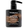 VITALCARE | Maschera Colorante Capelli, Ravvivante e Tonalizzante, Colore Castano, Senza Ammoniaca, 300 ml