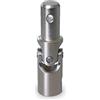 Empyr Giunto cardanico - Ginocchiera per allenamento a perno in acciaio nichelato, diametro 12 mm e lunghezza 10 mm, per tapparelle manuali a manovella, sfera per giunti e tapparelle