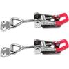 Chiloskit 2pcs 304 In Acciaio Inox Regolabile Porta Armadio Box Caso Toggle Latch Hasps Toggle Clamp (150kg GH-4001)