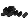 Ruilogod 24 PCS PLASTIC OVAL Blanking End Caps Tubing Tube Inserts 30mm x 60mm